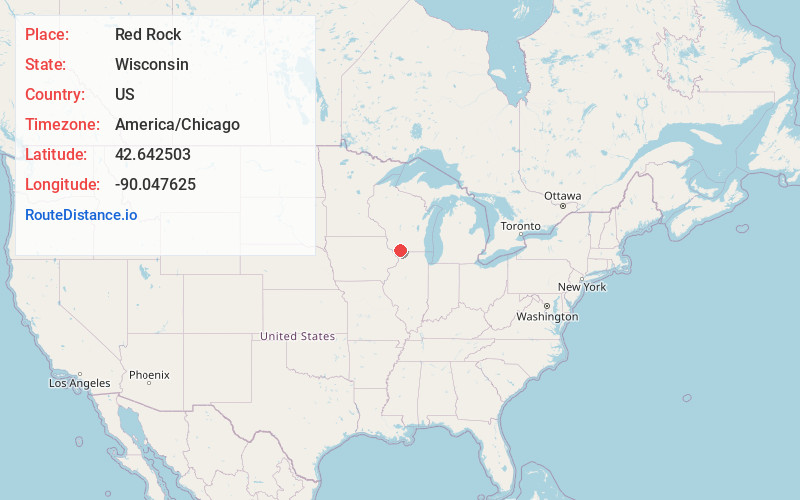 Map of Red Rock