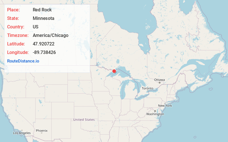 Map of Red Rock