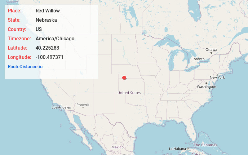 Map of Red Willow