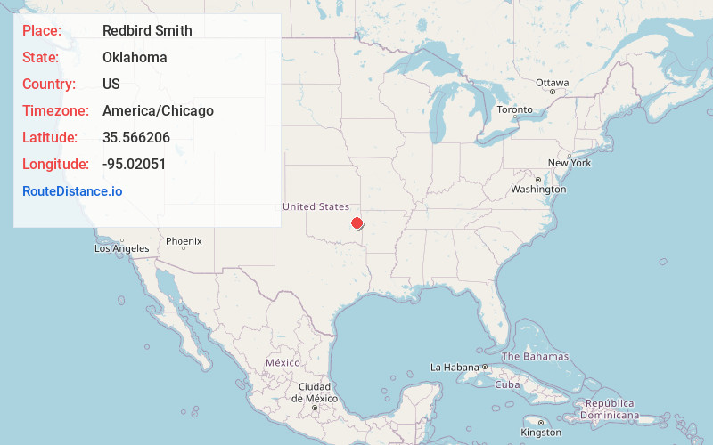 Map of Redbird Smith