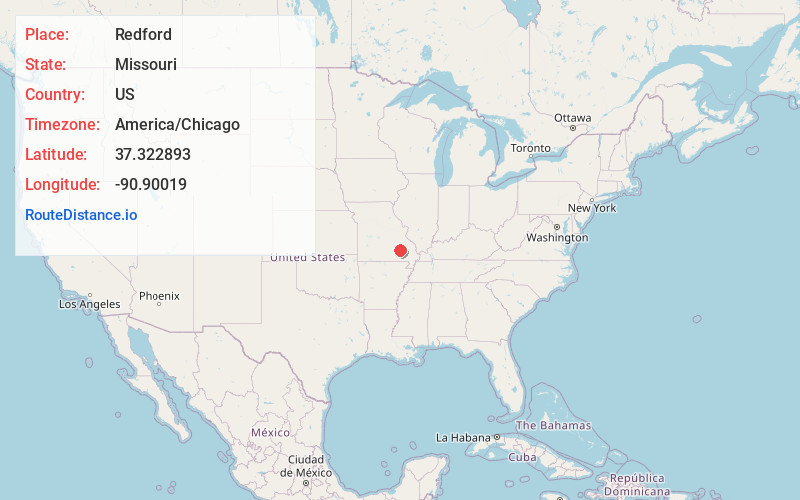 Map of Redford