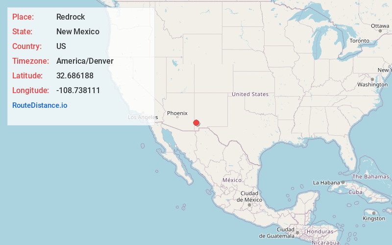 Map of Redrock