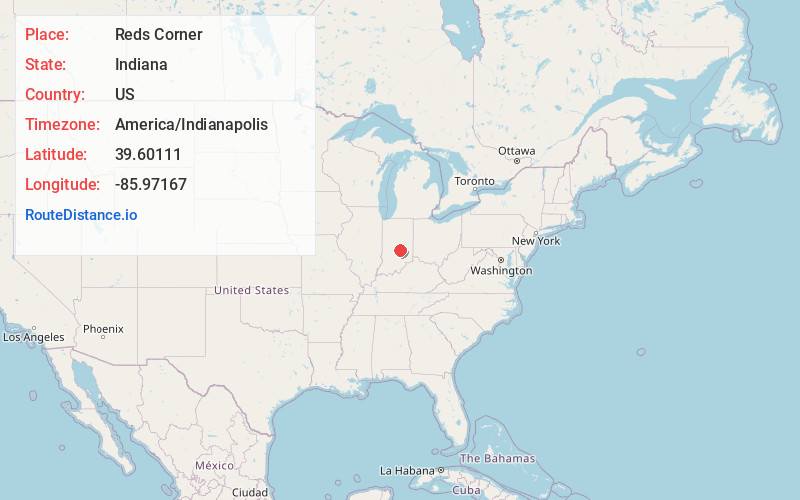 Map of Reds Corner