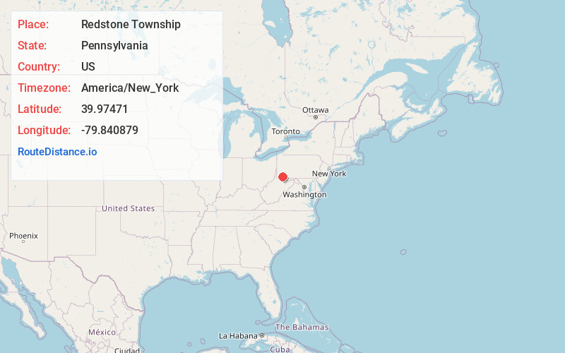 Map of Redstone Township