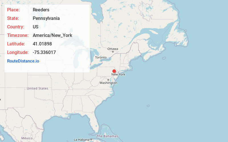 Map of Reeders