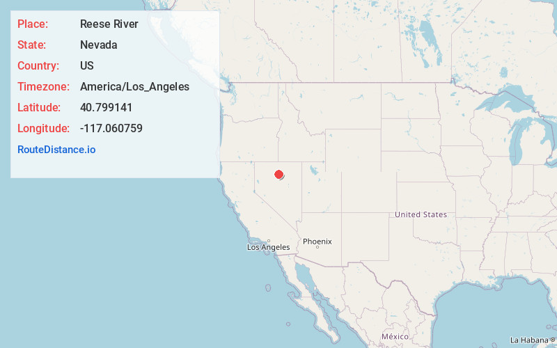 Map of Reese River