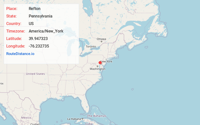 Map of Refton