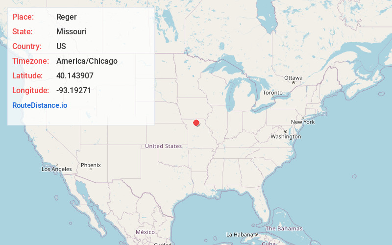 Map of Reger