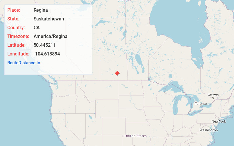 Map of Regina