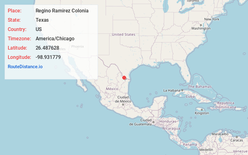 Map of Regino Ramirez Colonia