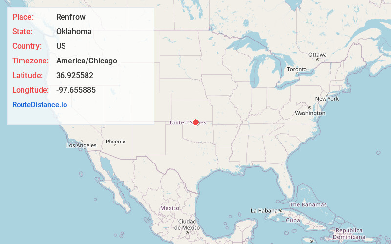 Map of Renfrow