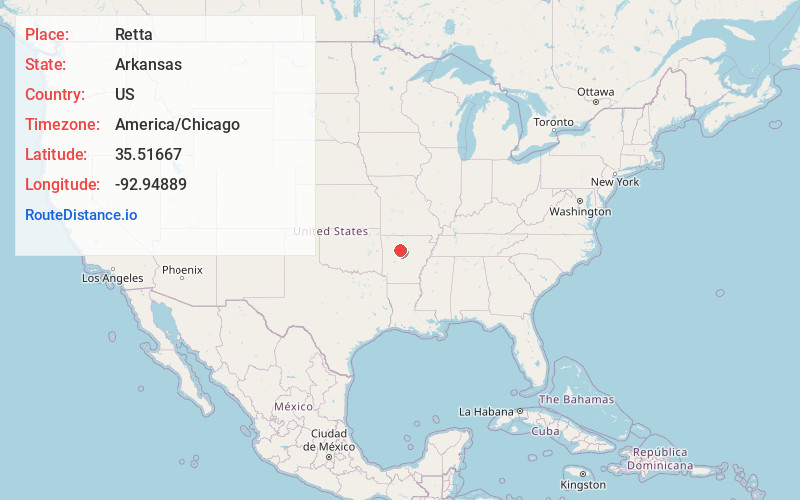 Map of Retta