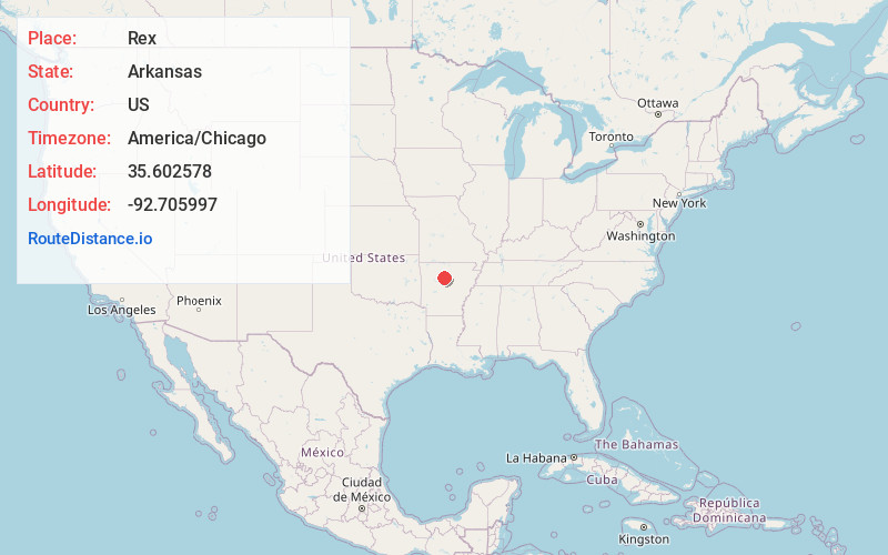 Map of Rex
