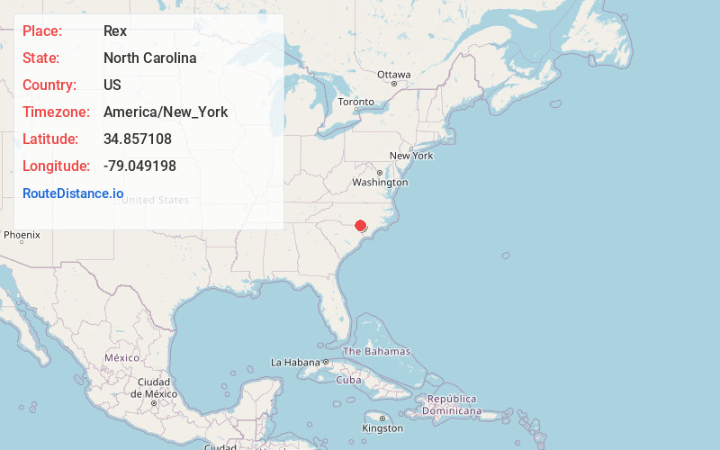 Map of Rex