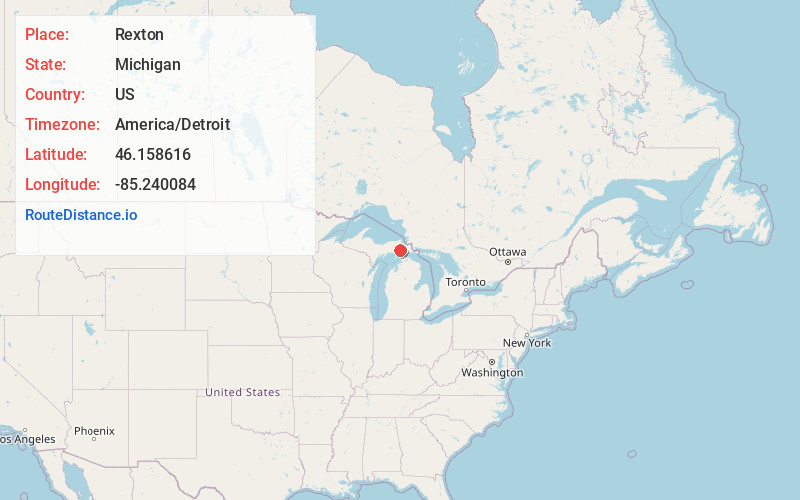 Map of Rexton
