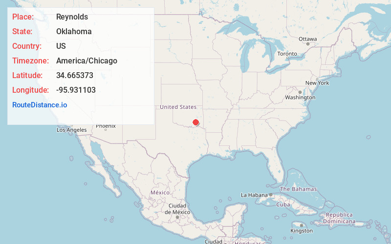 Map of Reynolds
