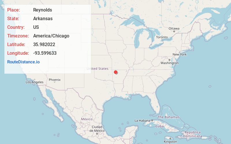 Map of Reynolds