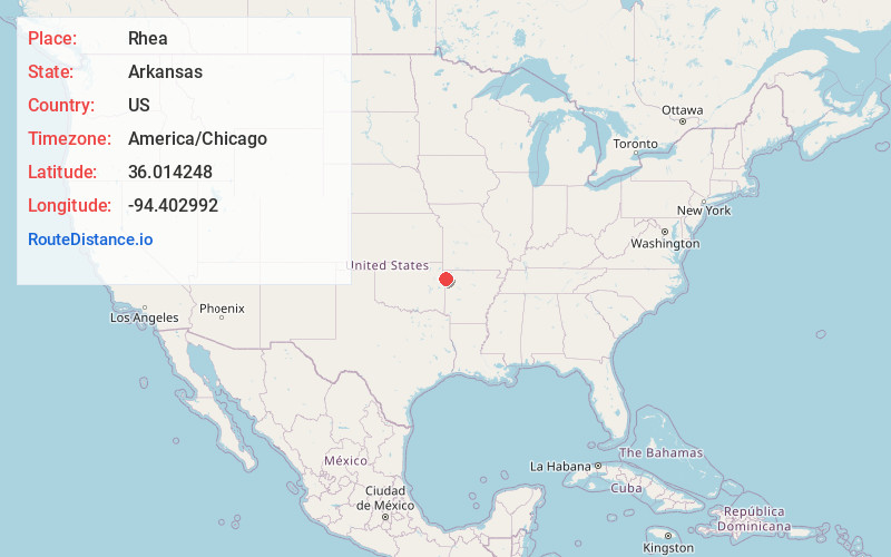 Map of Rhea