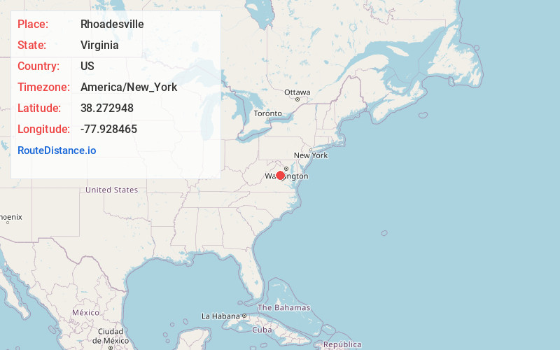Map of Rhoadesville