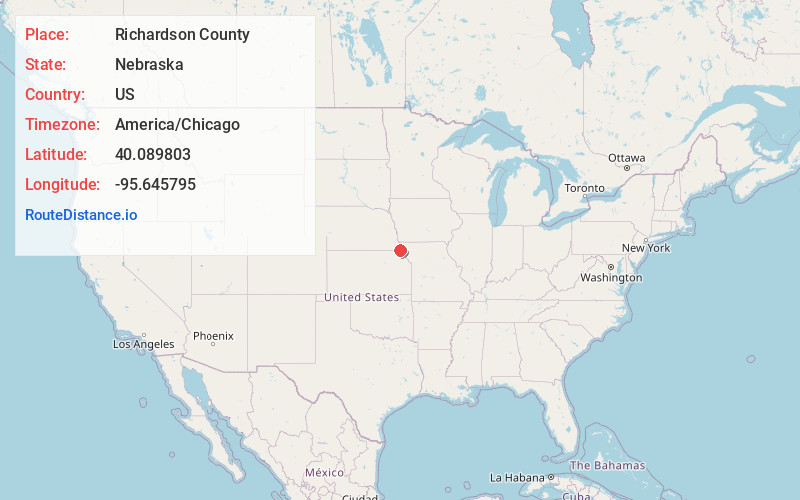 Map of Richardson County