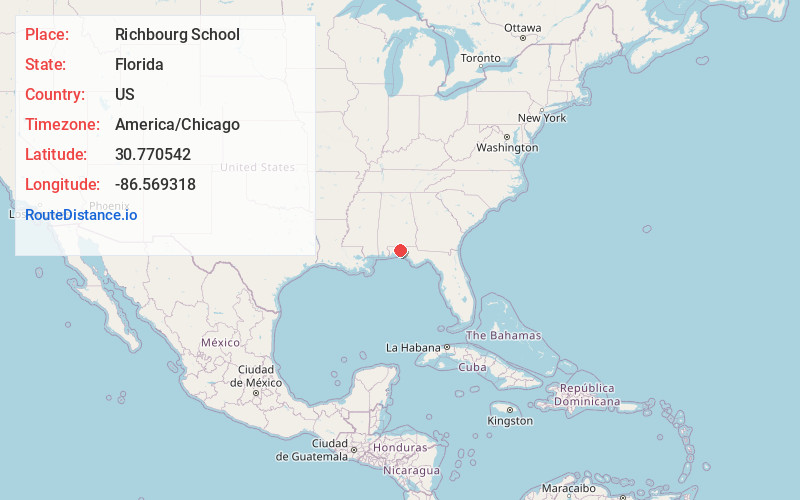 Map of Richbourg School
