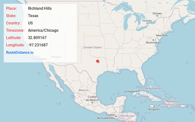 Map of Richland Hills