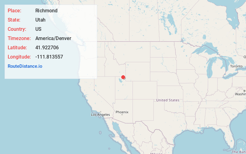 Map of Richmond
