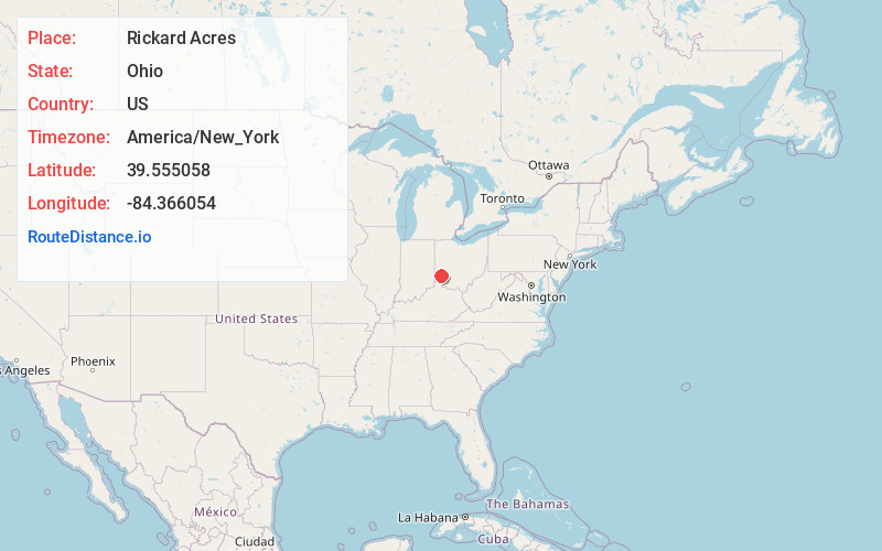 Map of Rickard Acres
