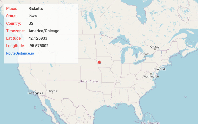 Map of Ricketts