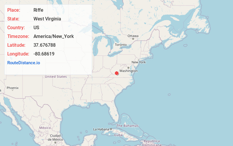 Map of Riffe