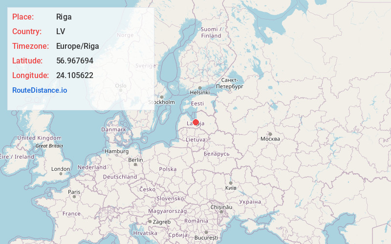 Map of Riga