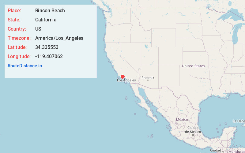 Map of Rincon Beach