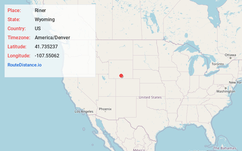 Map of Riner