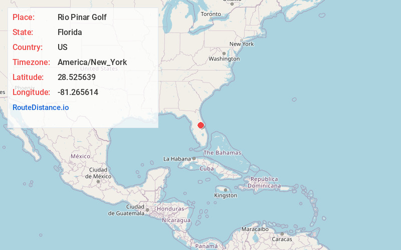 Map of Rio Pinar Golf