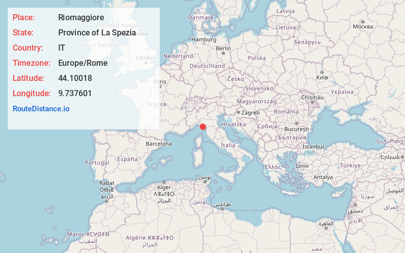 Map of Riomaggiore
