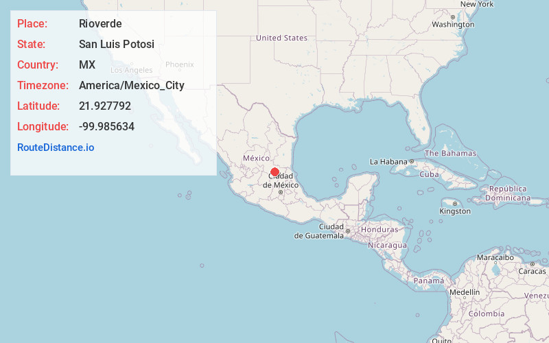 Map of Rioverde