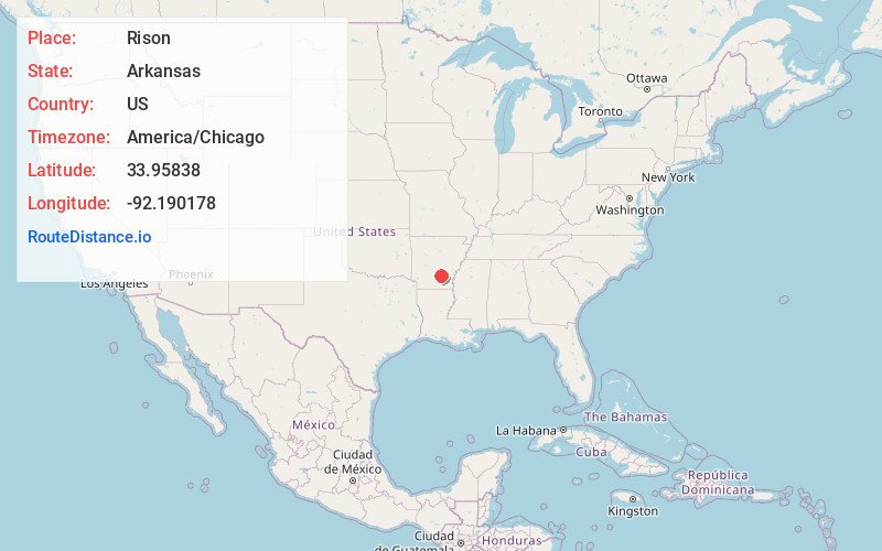 Map of Rison