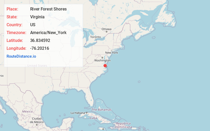 Map of River Forest Shores