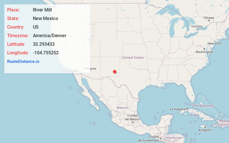 Map of River Mill