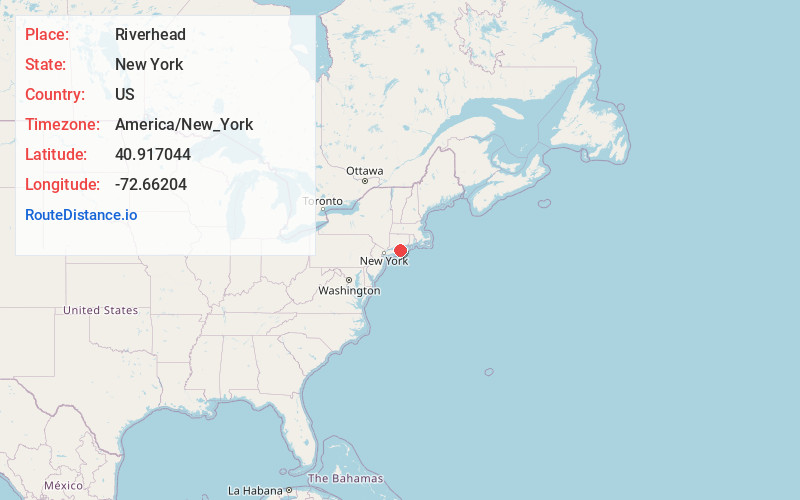Map of Riverhead