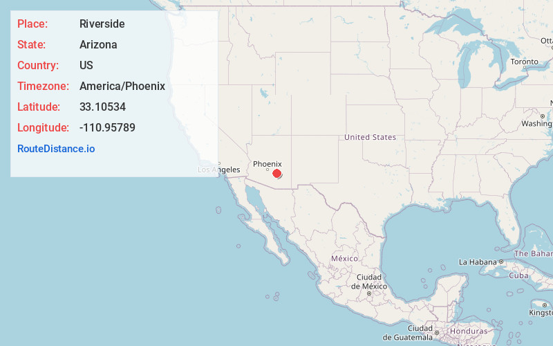 Map of Riverside
