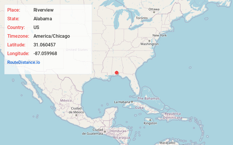 Map of Riverview