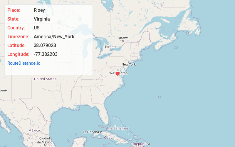 Map of Rixey