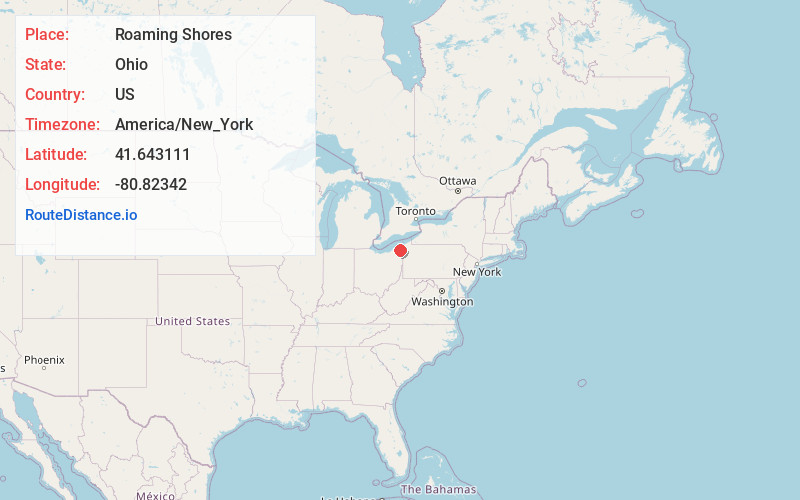 Map of Roaming Shores