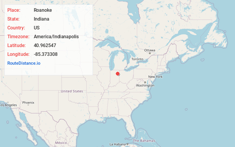 Map of Roanoke
