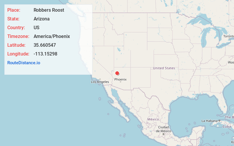 Map of Robbers Roost