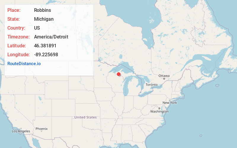 Map of Robbins