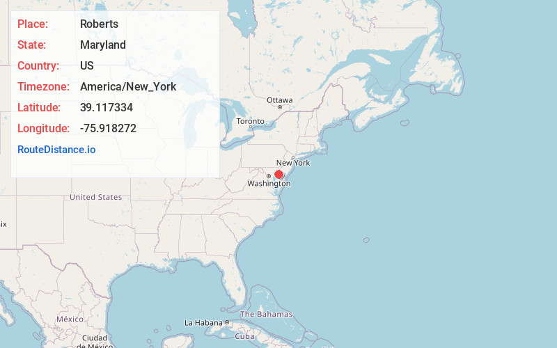 Map of Roberts