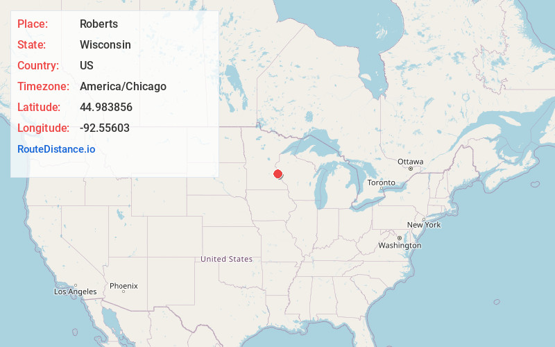 Map of Roberts