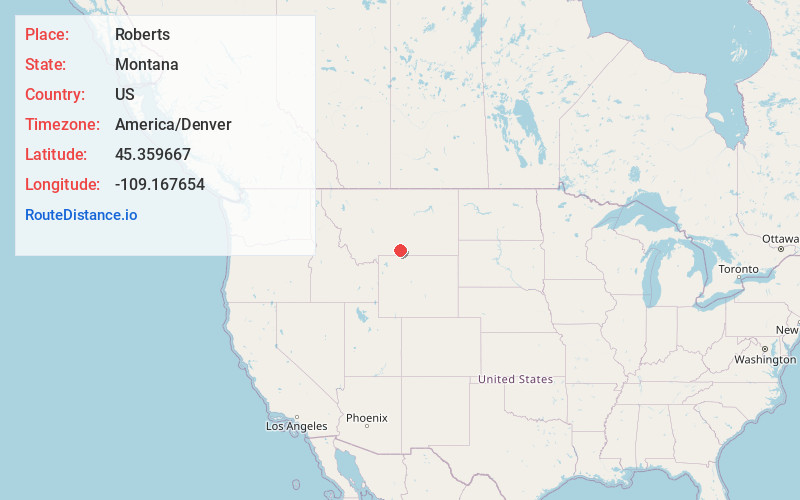 Map of Roberts